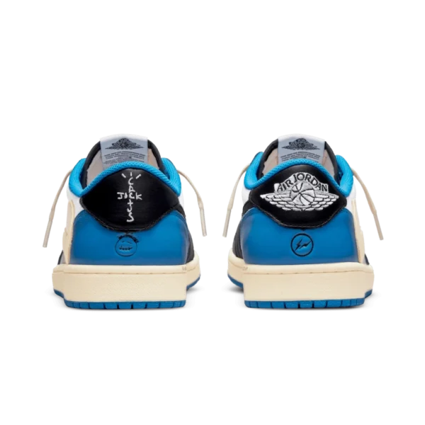 ⁦Air Jordan 1 Low x Travis Scott x Fragment Sail Military Blue Black⁩ – תמונה ⁦3⁩