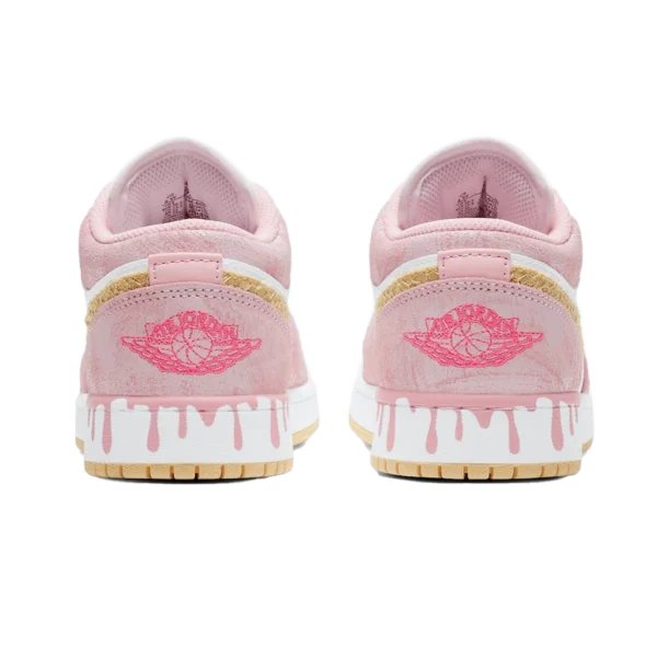 ⁦Air Jordan 1 Low "Strawberry Ice Cream" Arctic Punch Vanilla White⁩ – תמונה ⁦3⁩