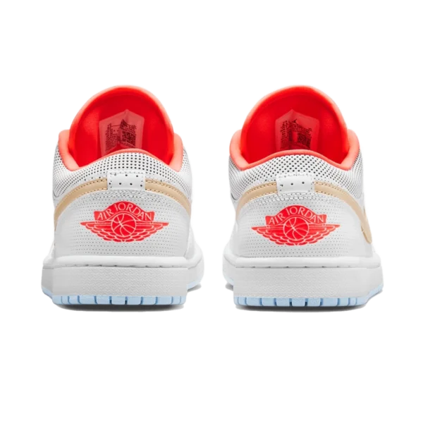 ⁦Air Jordan 1 Low White Flash Crimson Psychic Blue Sesame⁩ – תמונה ⁦3⁩