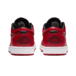 ⁦Air Jordan 1 Low "Reverse Bred" Black Gym Red⁩ – תמונה ⁦3⁩