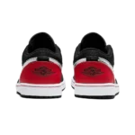 ⁦Air Jordan 1 Low "Brushstroke Swoosh" Black Red⁩ – תמונה ⁦3⁩