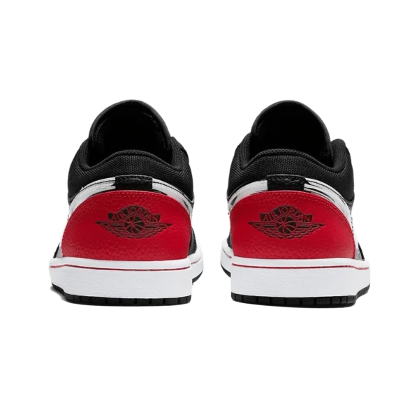 ⁦Air Jordan 1 Low "Brushstroke Swoosh" Black Red⁩ – תמונה ⁦3⁩