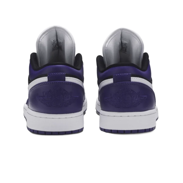 ⁦Air Jordan 1 Low Court Purple Black White⁩ – תמונה ⁦3⁩