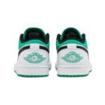 ⁦Air Jordan 1 Low White Lucky Green Black⁩ – תמונה ⁦3⁩