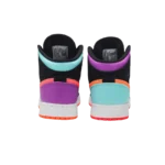 ⁦Air Jordan 1 Mid Candy Black Total Orange⁩ – תמונה ⁦3⁩