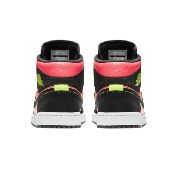 ⁦Air Jordan 1 Retro Mid Volt Hot Punch Black⁩ – תמונה ⁦3⁩