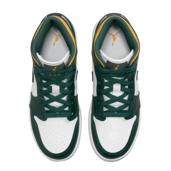 ⁦Air Jordan 1 Mid Sonics Noble Green⁩ – תמונה ⁦4⁩