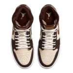 ⁦Air Jordan 1 Mid SE Cream Dark Chocolate⁩ – תמונה ⁦4⁩