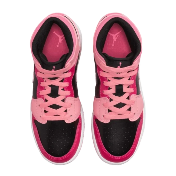⁦Air Jordan 1 Mid Coral Chalk Pink⁩ – תמונה ⁦4⁩
