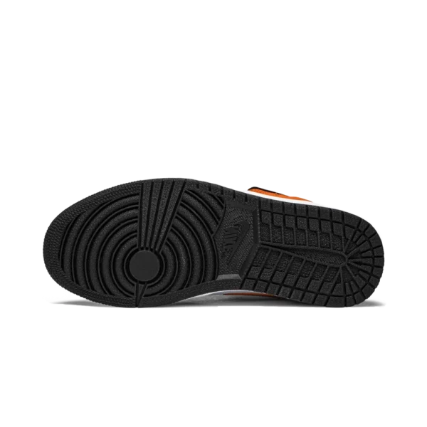 ⁦Air Jordan 1 Mid "Shattered Backboard" Black Starfish White⁩ – תמונה ⁦4⁩