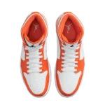 ⁦Air Jordan 1 Mid SE Electro Orange Black White⁩ – תמונה ⁦4⁩