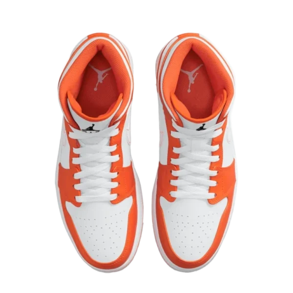 ⁦Air Jordan 1 Mid SE Electro Orange Black White⁩ – תמונה ⁦4⁩