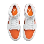 ⁦Air Jordan 1 Mid SE Bright Citrus White⁩ – תמונה ⁦4⁩