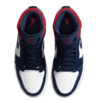⁦Air Jordan 1 Mid SE "Olympic" White Midnight Navy Red⁩ – תמונה ⁦4⁩