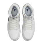 ⁦Air Jordan 1 Mid White Khaki Blue Void⁩ – תמונה ⁦4⁩
