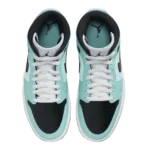 ⁦Air Jordan 1 Mid Aqua Black⁩ – תמונה ⁦4⁩