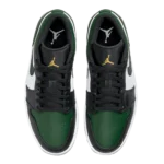 ⁦Air Jordan 1 Low "Green Toe" Noble Green Pollen White Black⁩ – תמונה ⁦4⁩