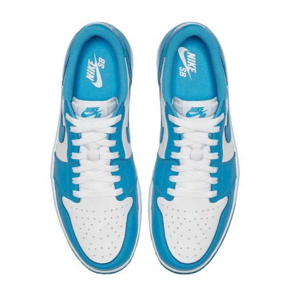 ⁦Air Jordan 1 Low SB x Eric Koston Dark Powder Blue White⁩ – תמונה ⁦4⁩