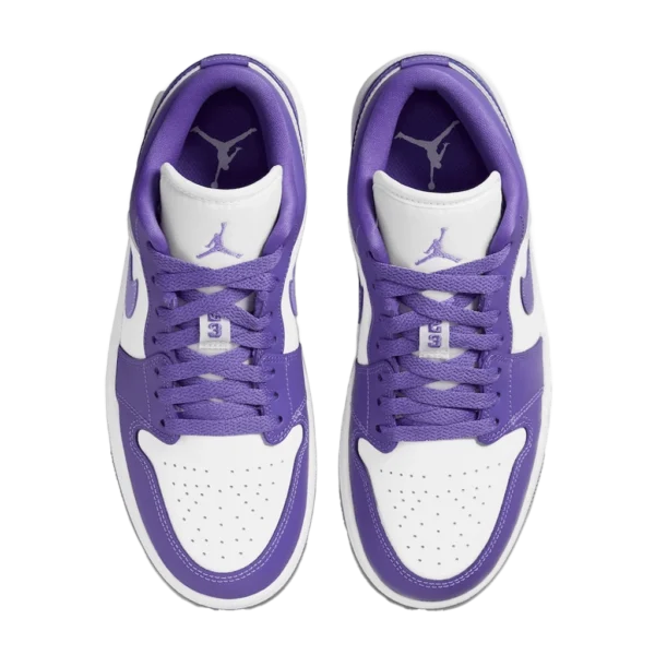 ⁦Air Jordan 1 Low Psychic Purple White⁩ – תמונה ⁦4⁩
