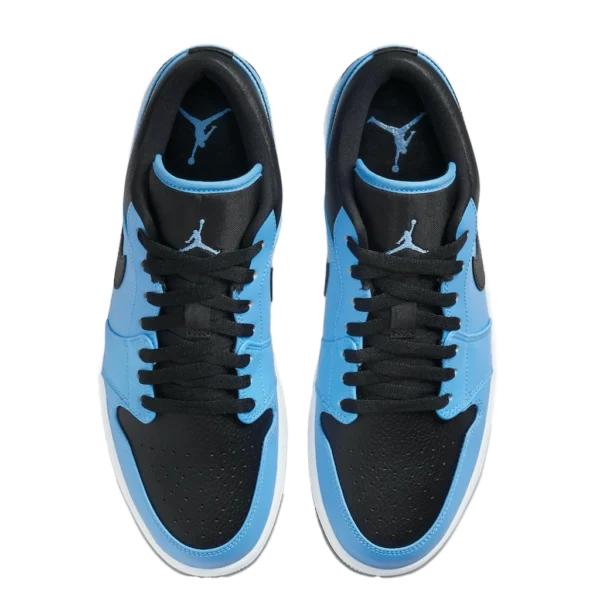 ⁦Air Jordan 1 Low University Blue Black White⁩ – תמונה ⁦4⁩