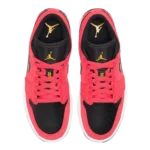 ⁦Air Jordan 1 Low “Siren Red” Siren Red Black White⁩ – תמונה ⁦4⁩