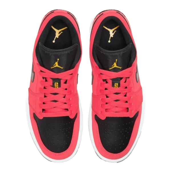 ⁦Air Jordan 1 Low “Siren Red” Siren Red Black White⁩ – תמונה ⁦4⁩