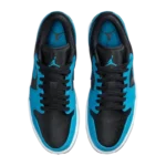 ⁦Air Jordan 1 Low Laser Blue Black White⁩ – תמונה ⁦4⁩