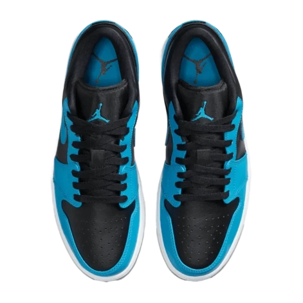 ⁦Air Jordan 1 Low Laser Blue Black White⁩ – תמונה ⁦4⁩