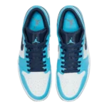 ⁦Air Jordan 1 Low UNC White University Blue Obsidian⁩ – תמונה ⁦4⁩