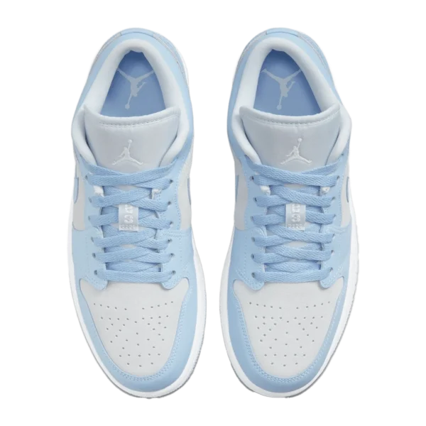 ⁦Air Jordan 1 Low Football Grey Aluminium⁩ – תמונה ⁦4⁩
