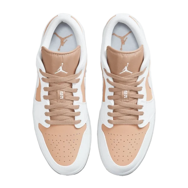 ⁦Air Jordan 1 Low White Hemp Gum Yellow⁩ – תמונה ⁦4⁩