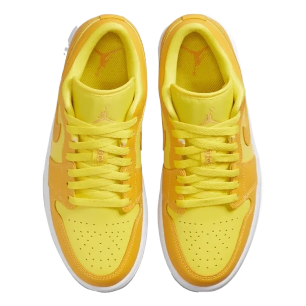 ⁦Air Jordan 1 Low Yellow Strike White Pollen⁩ – תמונה ⁦4⁩