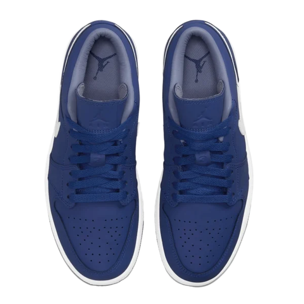 ⁦Air Jordan 1 Low Deep Royal Blue White⁩ – תמונה ⁦4⁩
