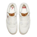 ⁦Air Jordan 4 Retro x  Levi's White Denim⁩ – תמונה ⁦4⁩