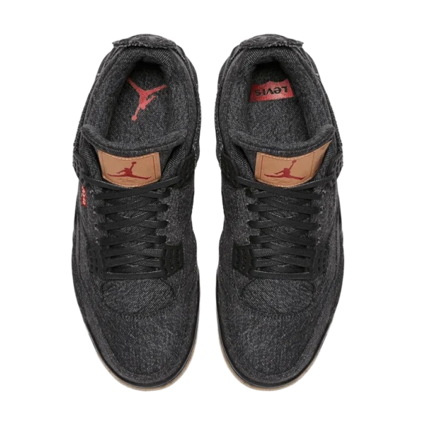 ⁦Air Jordan 4 Retro x Levi's "Black Denim"⁩ – תמונה ⁦4⁩