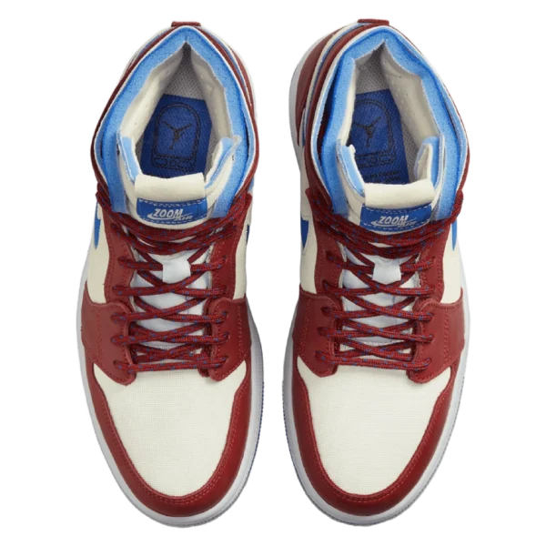 ⁦Air Jordan 1 High Zoom CMFT Team Red Sail Hyper Royal⁩ – תמונה ⁦4⁩