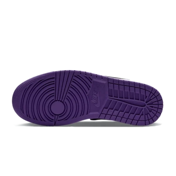 ⁦Air Jordan 1 Mid SE White Black Varsity Purple⁩ – תמונה ⁦5⁩