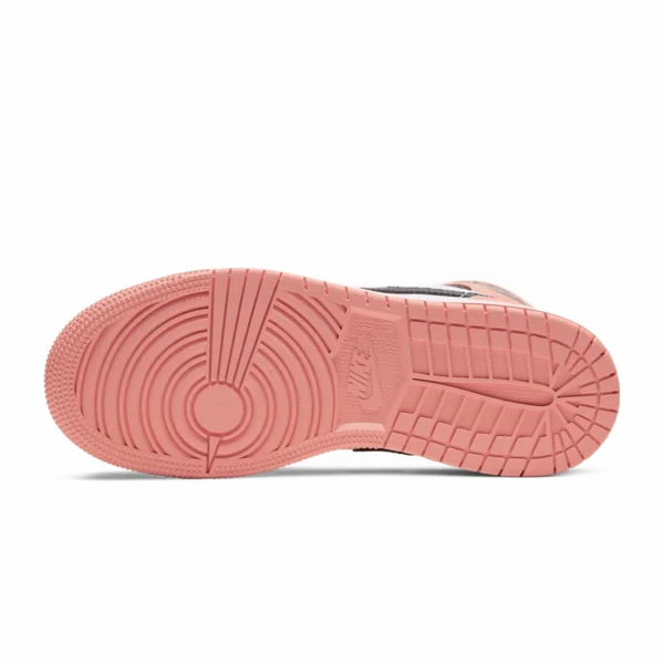 ⁦Air Jordan 1 Mid GS Pink Quartz DK Smoke White⁩ – תמונה ⁦5⁩