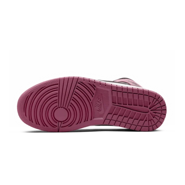⁦Air Jordan 1 Mid SE Berry Pink Light Bone White Black⁩ – תמונה ⁦5⁩