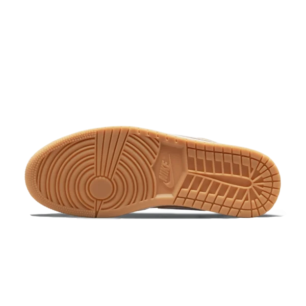 ⁦Air Jordan 1 Low White Hemp Gum Yellow⁩ – תמונה ⁦5⁩