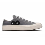 Converse Chuck 70 Low x Comme des Garçons PLAY Steel Gray