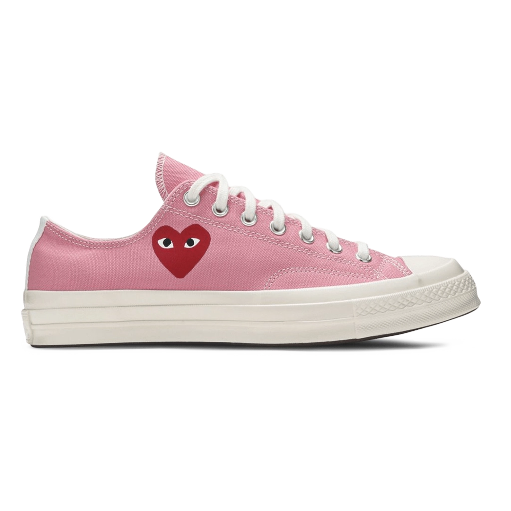 1 Converse Chuck 70 Low x Comme des Garçons PLAY Bright Pink – תמונה 1