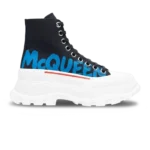 Alexander McQueen McQueen Graffiti High-Top Black White