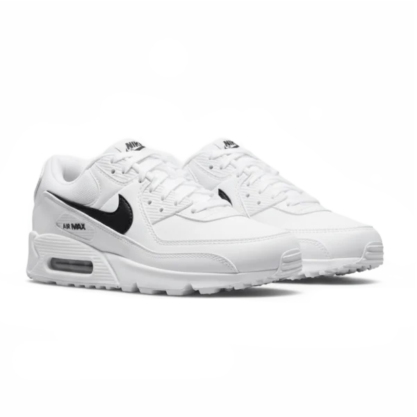 ⁦Nike Air Max 90 White Black⁩ – תמונה ⁦2⁩