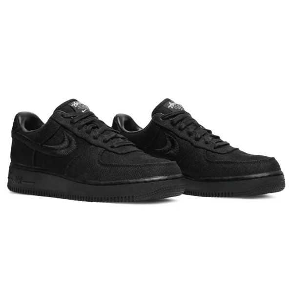 ⁦Nike Air Force 1 x Stüssy "Triple Black"⁩ – תמונה ⁦2⁩