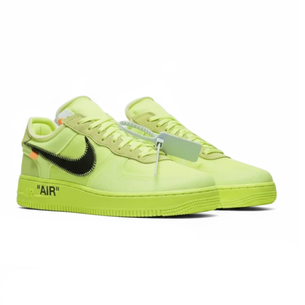 ⁦Nike Air Force 1 x Off-White “Volt”⁩ – תמונה ⁦2⁩