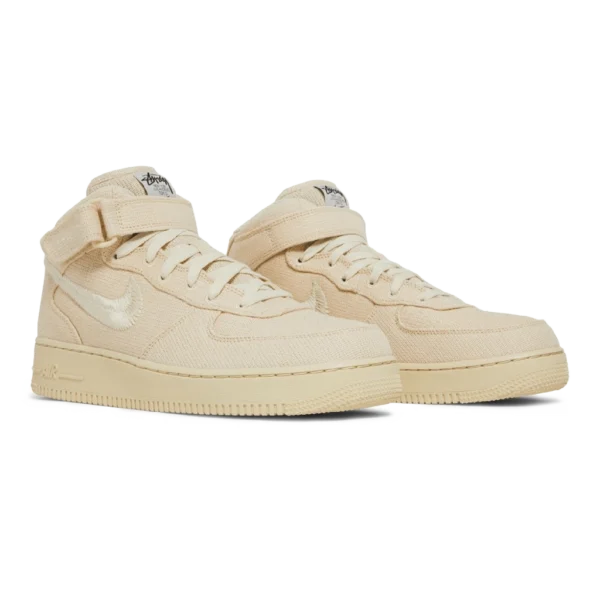 ⁦Nike Air Force 1 Mid x Stüssy “Fossil”⁩ – תמונה ⁦2⁩