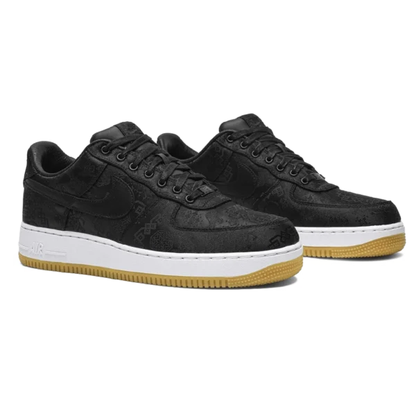 ⁦Nike Air Force 1 x Fragment Design x CLOT “Black Silk”⁩ – תמונה ⁦2⁩