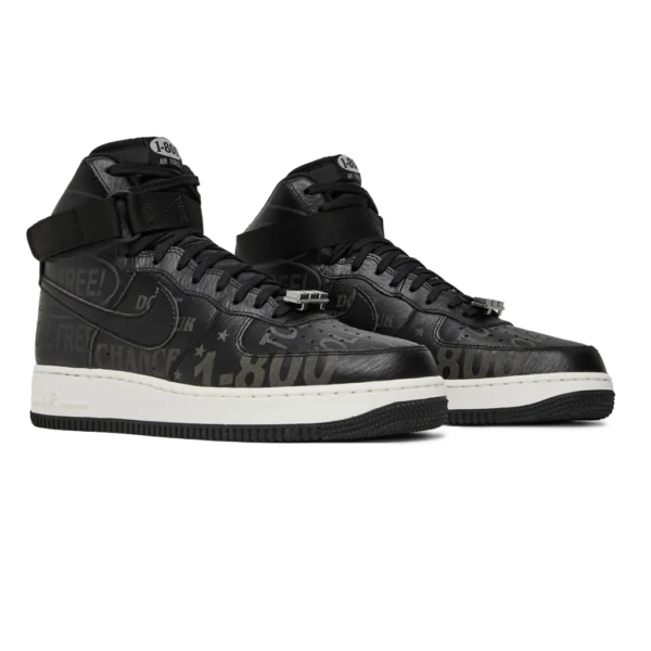⁦Nike Air Force 1 High ’07 Premium "Toll Free Pack" Black⁩ – תמונה ⁦2⁩