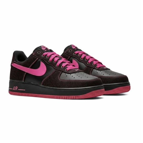 ⁦Nike Air Force 1 Low Black Bright Rose⁩ – תמונה ⁦2⁩
